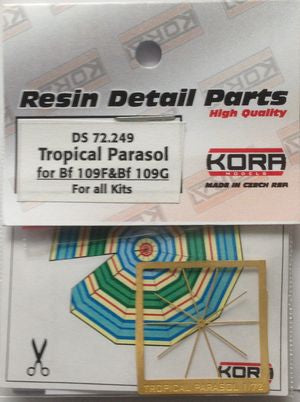 Kora KORDS72249 1:72 Tropical Parasol for all Messerschmitt Bf-109F/Bf-109G kits