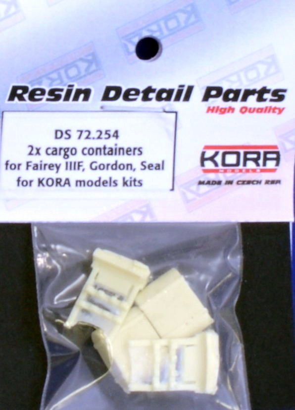 Kora KORDS72254 1:72 Cargo containers for Fairey IIIF