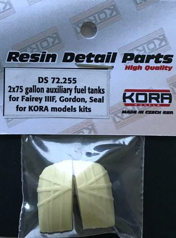 Kora KORDS72255 1:72 75 gallon auxiliary fuel tanks Fairey IIIF