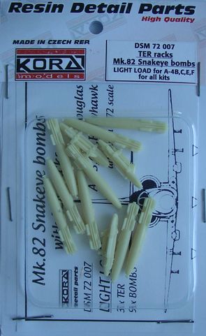 Kora KORDSM7207 1:72 TER racks and Mk-82 Snakeye bombs