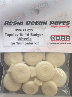Kora KORDSM7223 1:72 Tupolev Tu-16 Badger wheels