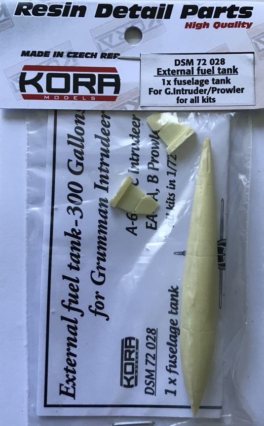 Kora KORDSM7228 1:72 Fuselage fuel tank for Grumman A-6A/A-6E Intruder/Prowler
