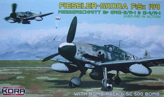 Kora KPK72018 1:72 Fieseler-Skoda FiSk 199 with SC500 & bomb rack