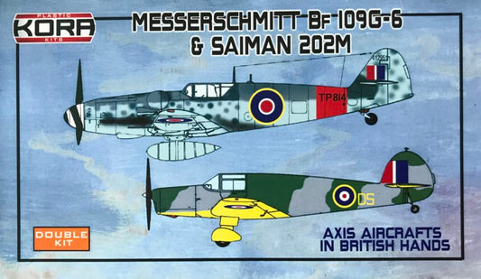 Kora KPK72095 1:72 Messerschmitt BF-109G-6 and Saiman 202M in British Hands