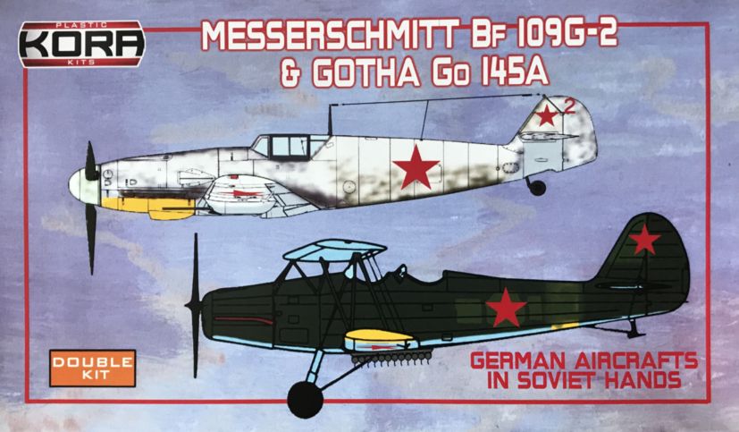 Kora KPK72098 Bf-109G-2 & Go-145A Soviet Captured Aircraft 1:72