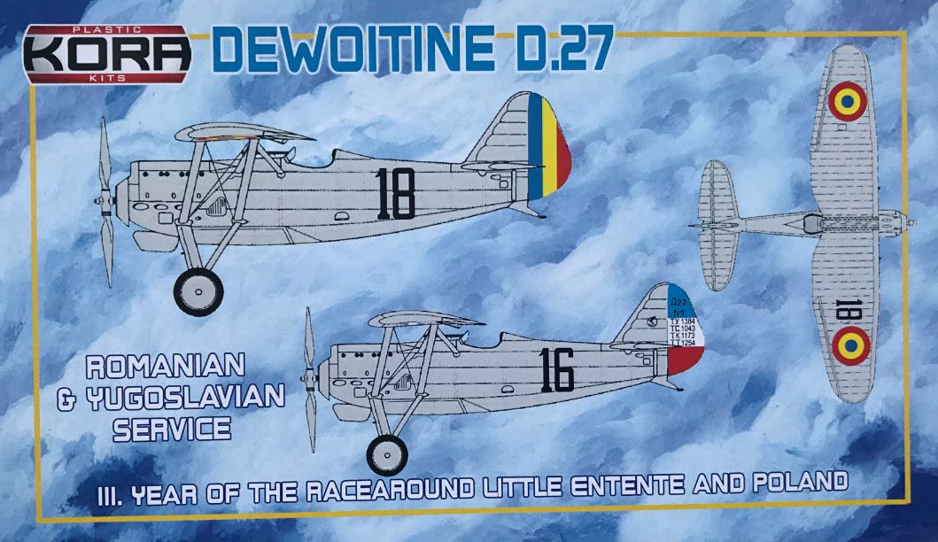Kora KPK72105 1:72 Dewoitine D.27 Romanian and Yugoslavian Service