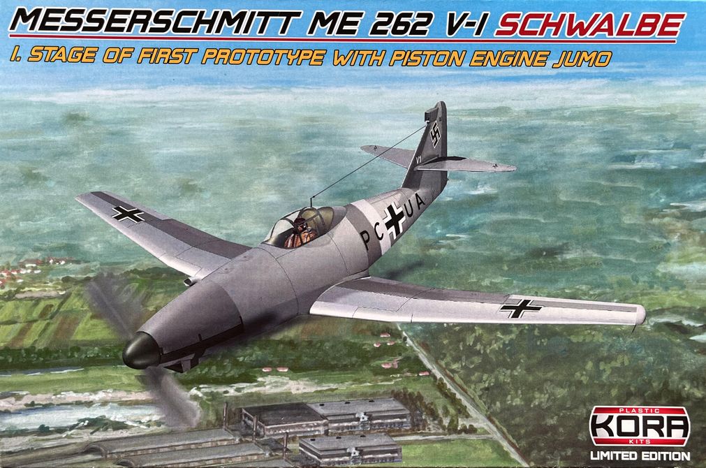 Kora KPK72168 Me-262V-1 Schwalbe 1st Stage Kit with PE 1:72