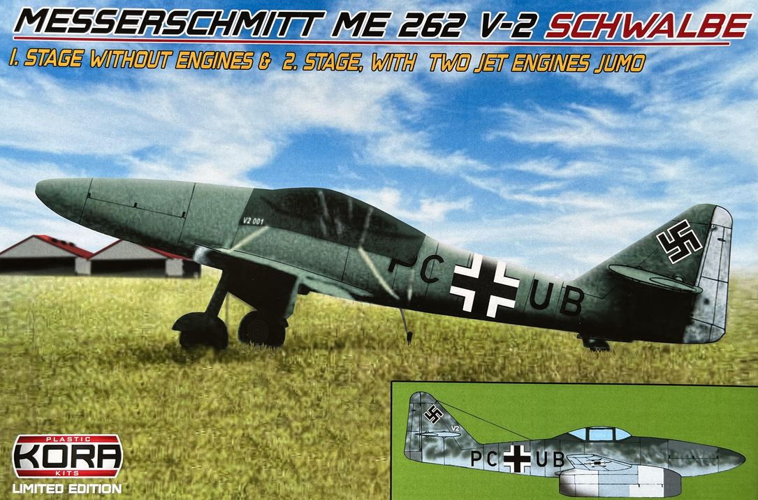 Kora KPK72170 Me-262V-1 Schwalbe 1st & 2nd Stage Kit with PE 1:72