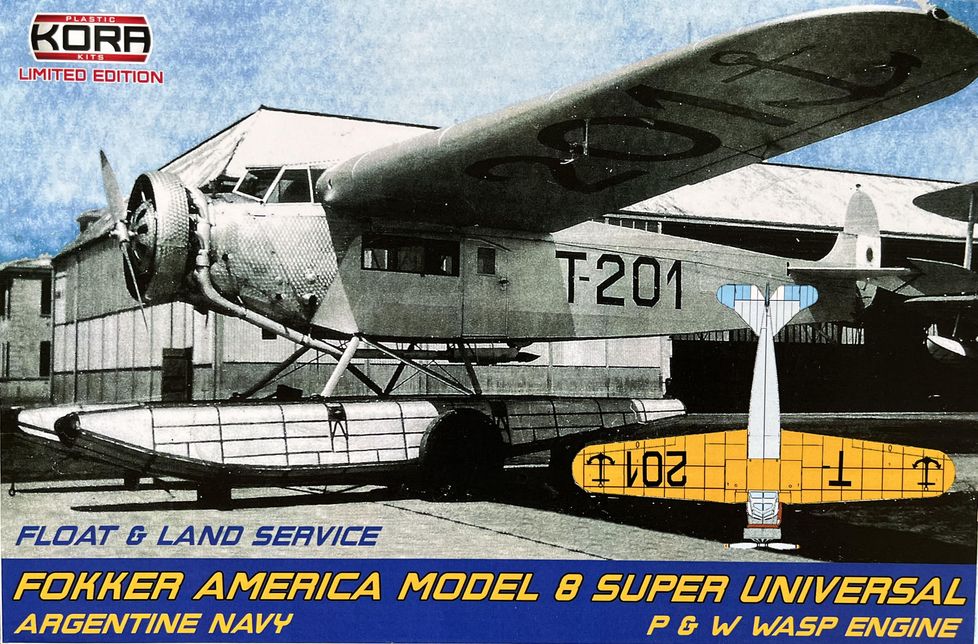 Kora KPK72189 1:72 Fokker America Model 8 Super Universal