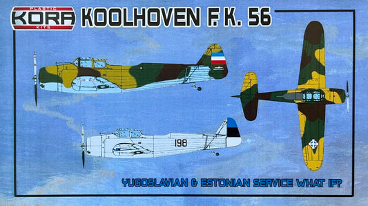 Kora KPK72199 1:72 Koolhoven F.K.56 Yugoslavian & Estonian What if?
