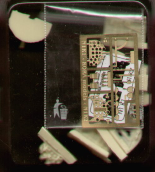 Kora KORS7215 1:72 Kawanishi N1K1 interior with etched part