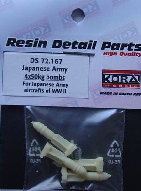 Kora KORS72167 1:72 Japanese Army 4x 50kg bombs