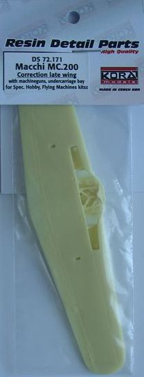 Kora KORS72171 1:72 Macchi C.200 Correction late wing