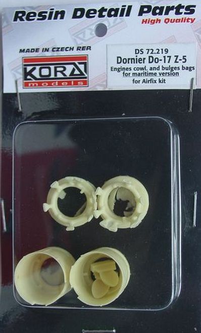 Kora KORS72219 Dornier Do-17Z-5 Maritime Engine Cowlings & Bags 1:72