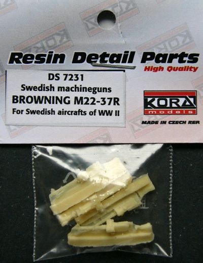 Kora KORS7231 1:72 Browning M22-37R for Swedish aircraft WWII