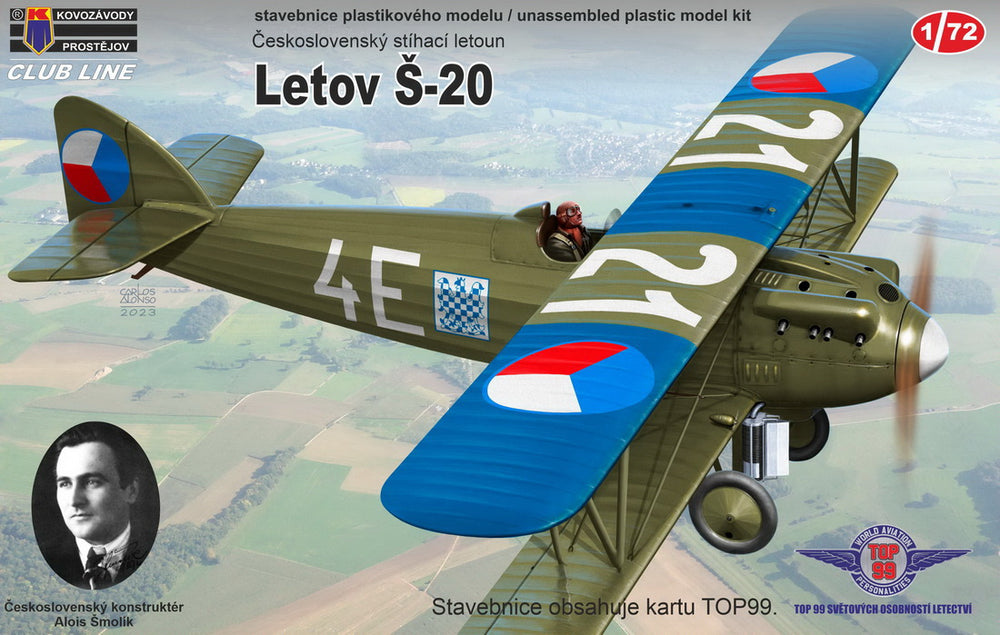 Kovozavody Prostejov KP-CL7210 1:72 Letov S-20 re-box, new decals