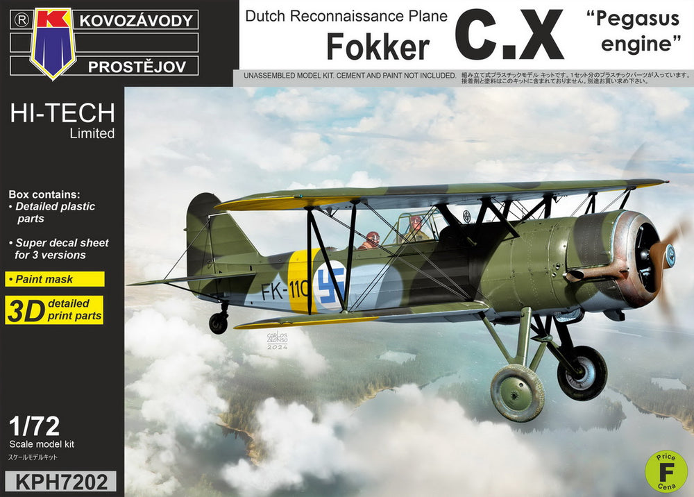 Kovozavody Prostejov KPH7202 1:72 Fokker C.X 'Pegasus engine'