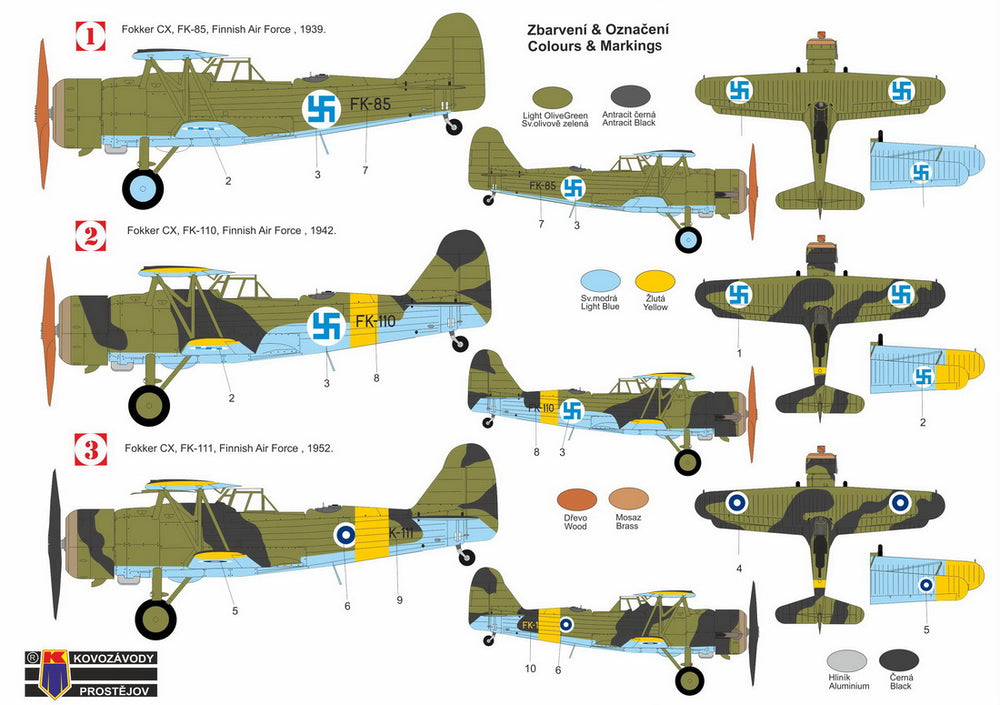 Kovozavody Prostejov KPH7202 1:72 Fokker C.X 'Pegasus engine'