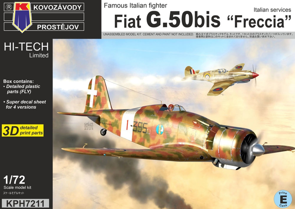 Kovozavody Prostejov KPH7211 1:72 Fiat G.50bis "Freccia"