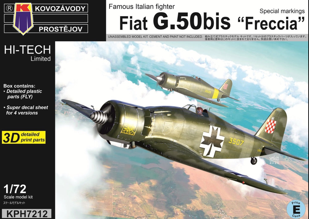 Kovozavody Prostejov KPH7212 1:72 Fiat G.50bis "Freccia" Special markings