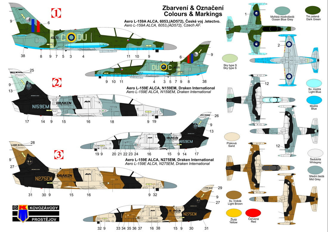 KP KPH7213 Aero L-159A/E Alca Special Markings Hi-Tech 1:72