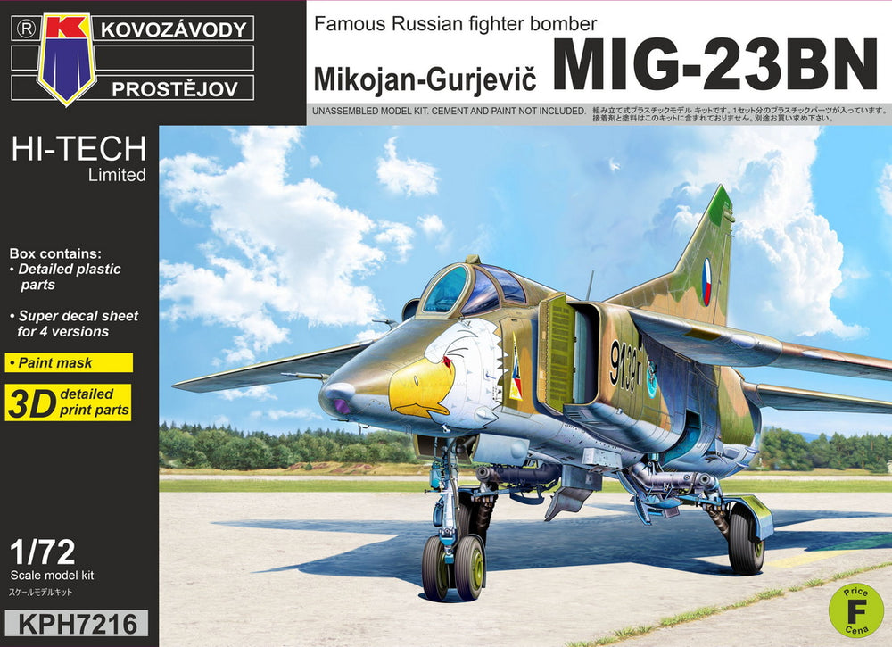 Kovozavody Prostejov KPH7216 1:72 Mikoyan MiG-23BN Hi-tech edition