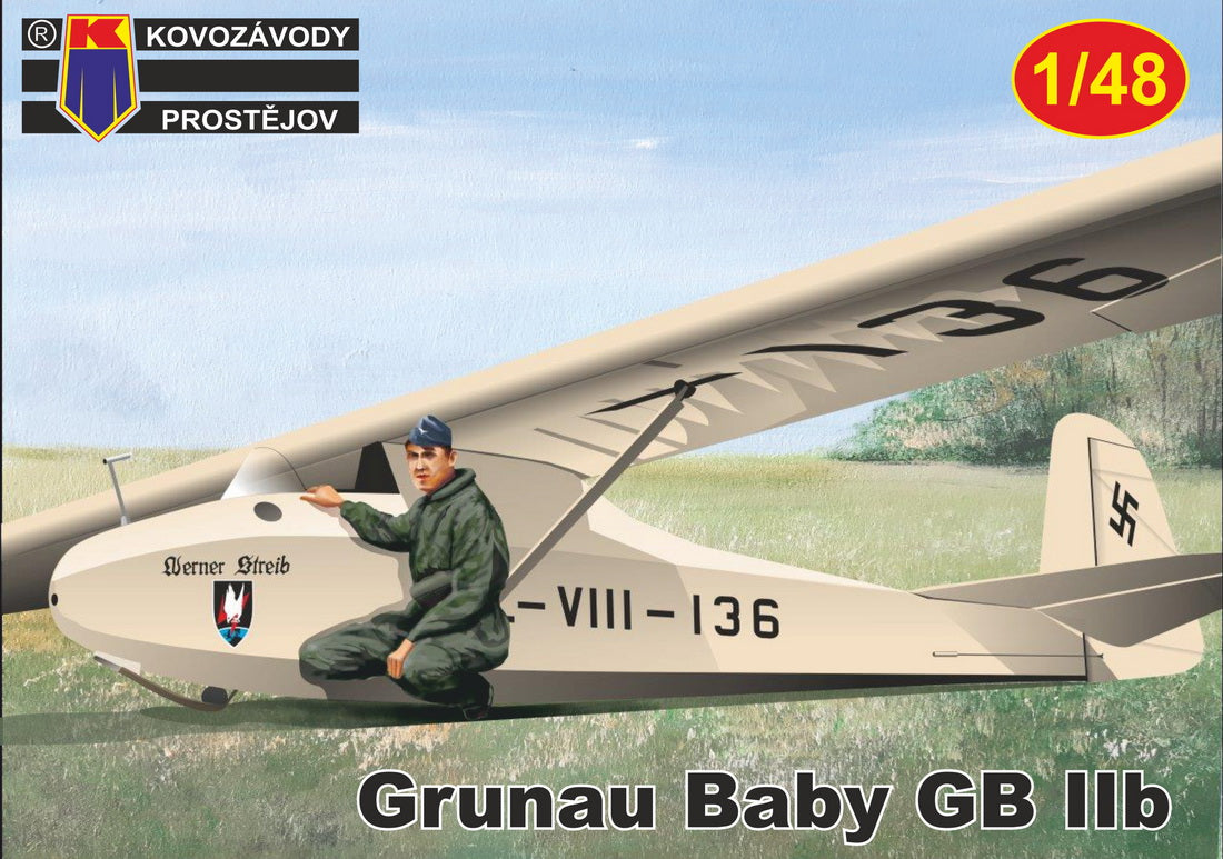 KP KPM4813 Grunau Baby IIb Glider Plastic Kit 1:48