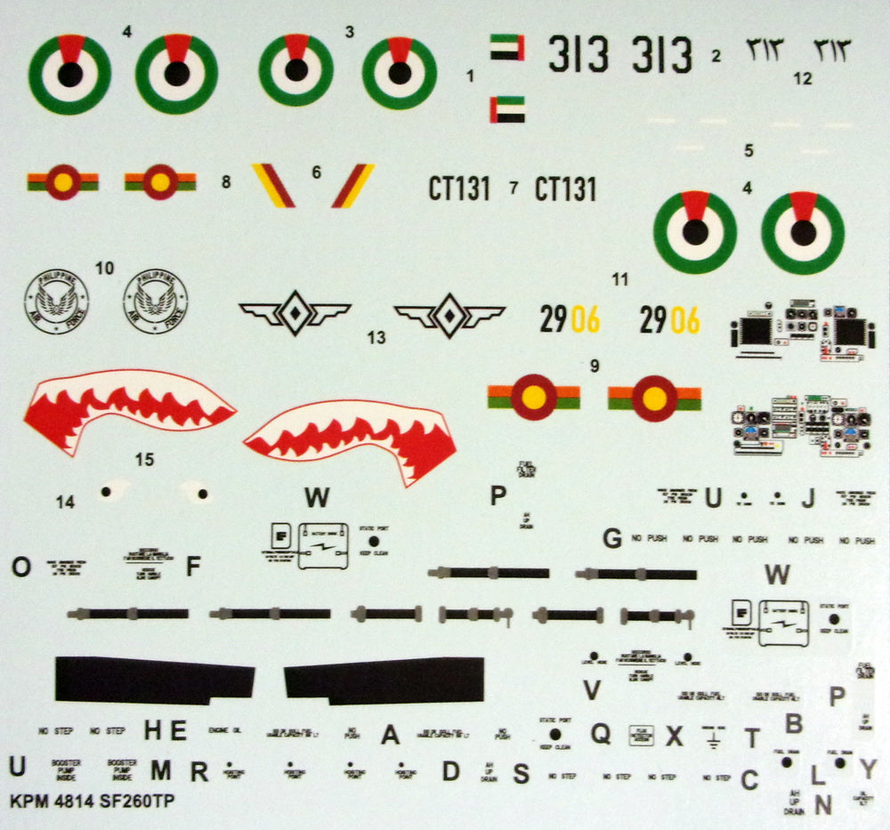 Kovozavody Prostejov KPM4814 1:48 SIAI SF-260TP "Light Attacker"
