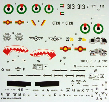Kovozavody Prostejov KPM4814 1:48 SIAI SF-260TP "Light Attacker"