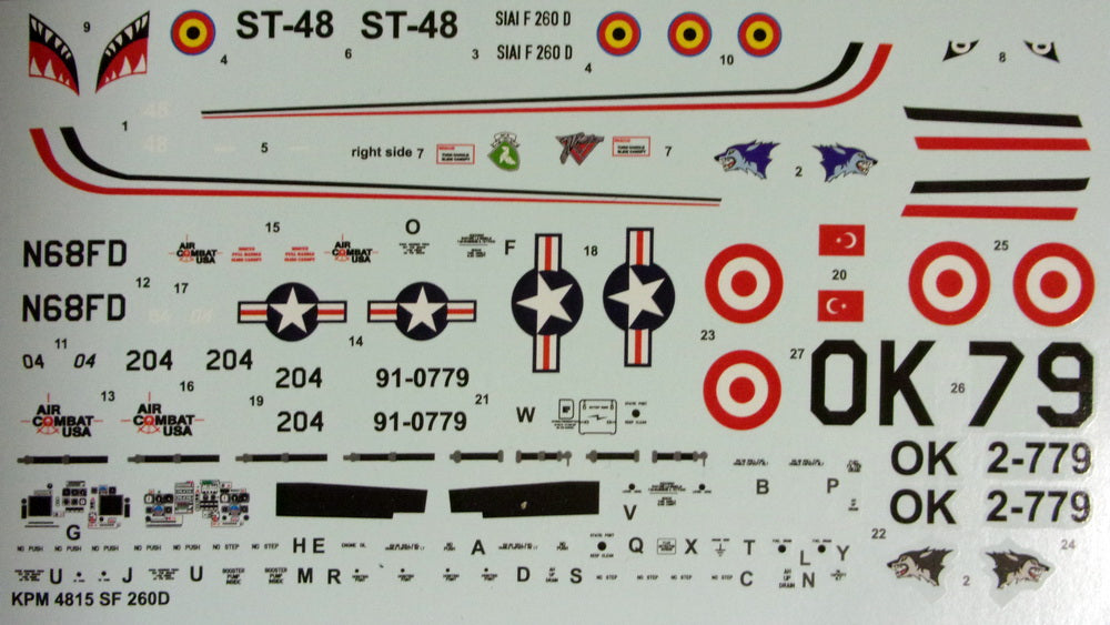 Kovozavody Prostejov KPM4815 1:48 SIAI SF-260D "Trainer"