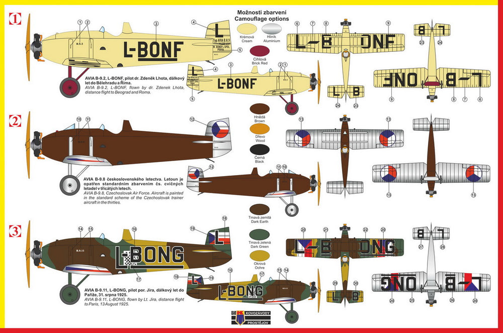 KP KPM4819 Avia BH-9 Boska Single-Seater New Fuselage 1:48
