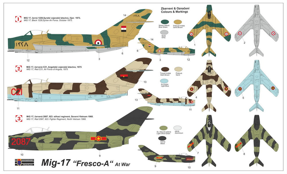 KP KPM4826 MiG-17 Fresco-A At War Fuselage 1:48