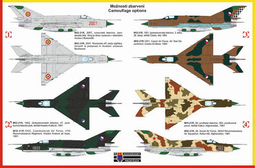 Kovozavody Prostejov KPM72086 1:72 Mikoyan MiG-21R "European Users"