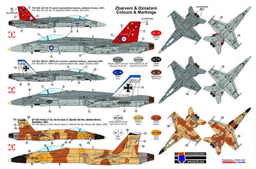 KP KPM72163 F-18A/C Hornet RAAF VMFA-212 Spain Decals 1:72
