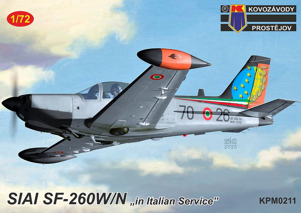 Kovozavody Prostejov KPM72211 1:72 SIAI SF-260W/N "In Italian Service"