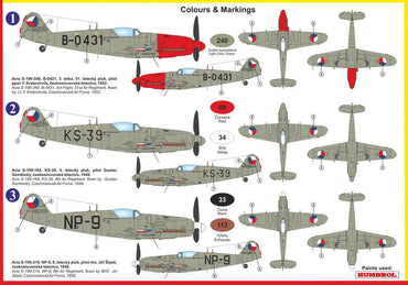 Kovozavody Prostejov KPM72218 1:72 Avia S-199 with wing-mounted MG 17 MG new