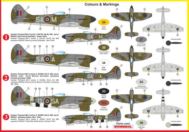 Kovozavody Prostejov KPM72222 1:72 Hawker Tempest Mk.V "No.486