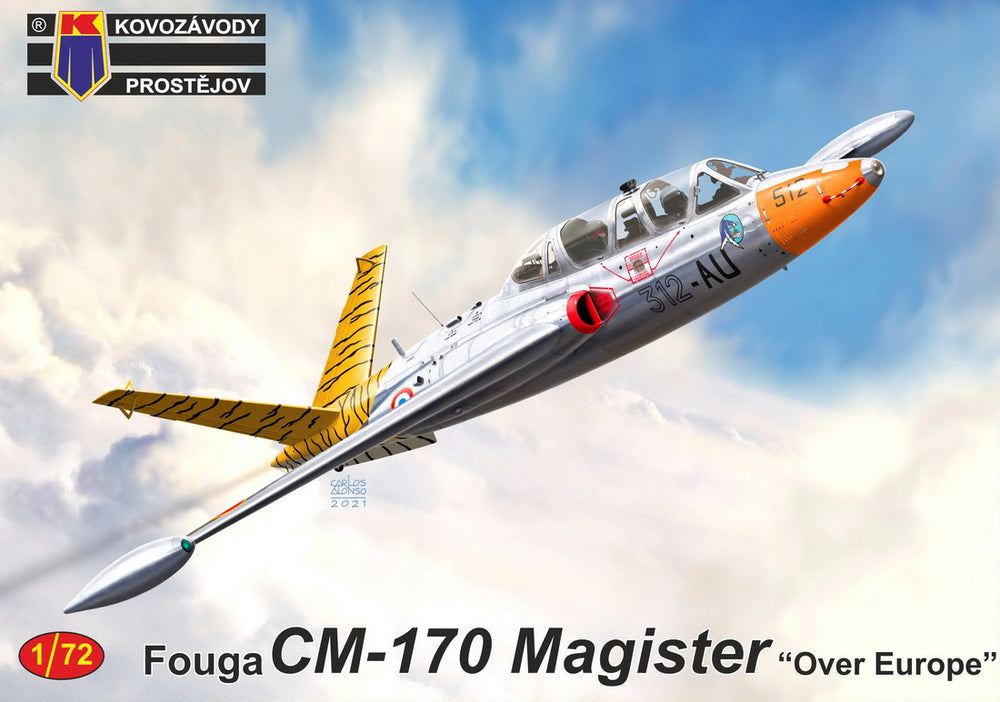 KP KPM72242 Fouga CM.170 Magister Over Europe Multi-AF 1:72