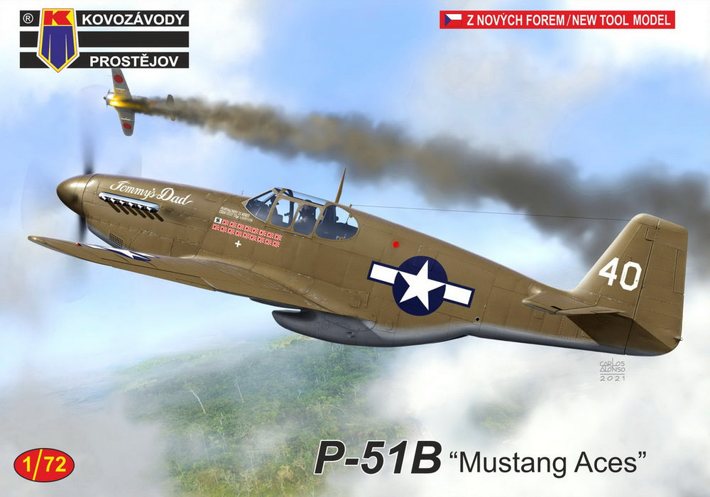 Kovozavody Prostejov KPM72245 1:72 North-American P-51B 'Mustang Aces'