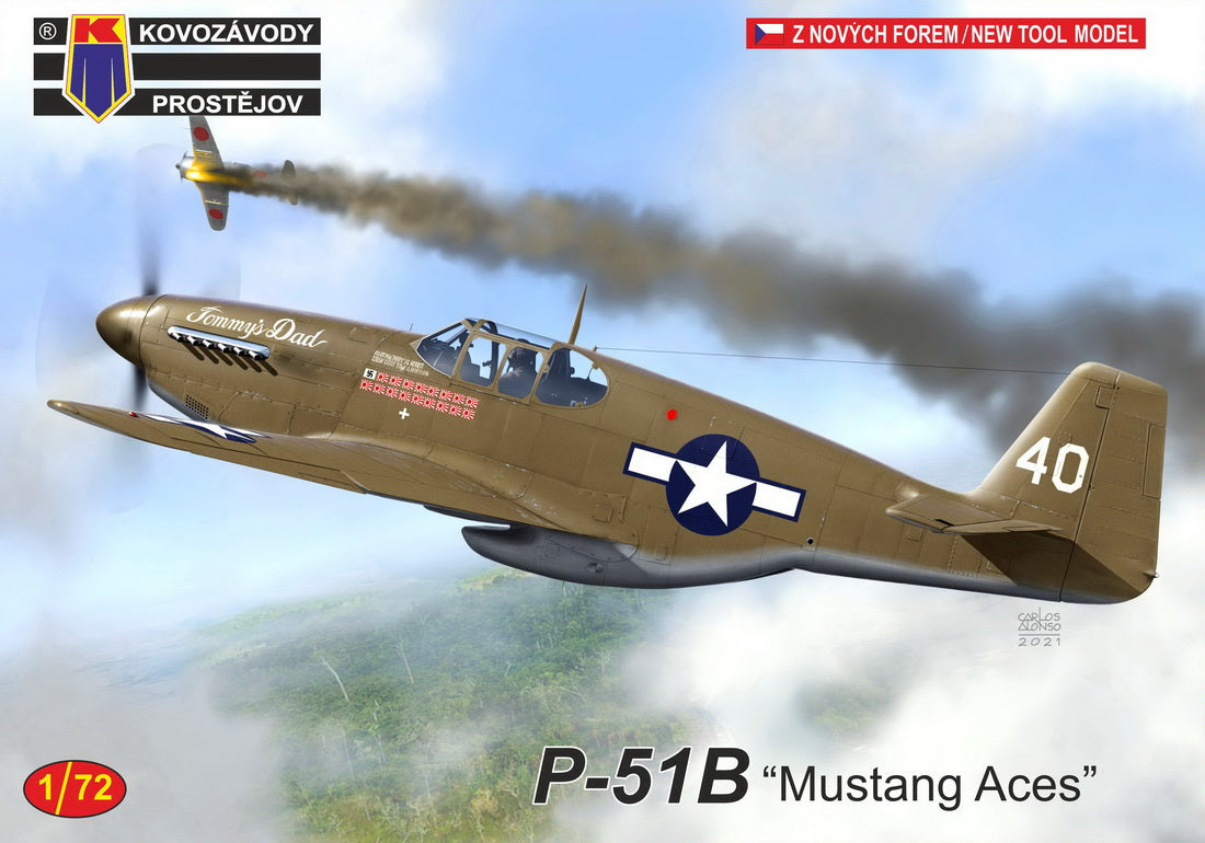 Kovozavody Prostejov KPM72245 1:72 North-American P-51B 'Mustang Aces'