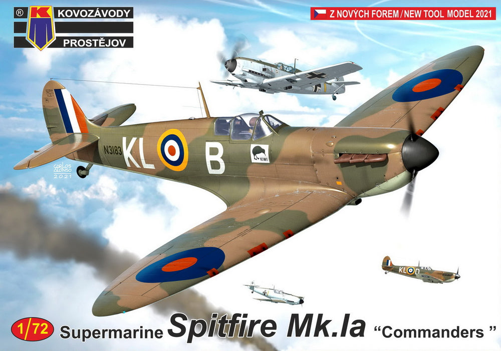 Kovozavody Prostejov KPM72262 1:72 Spitfire Mk.IA 'Commanders'