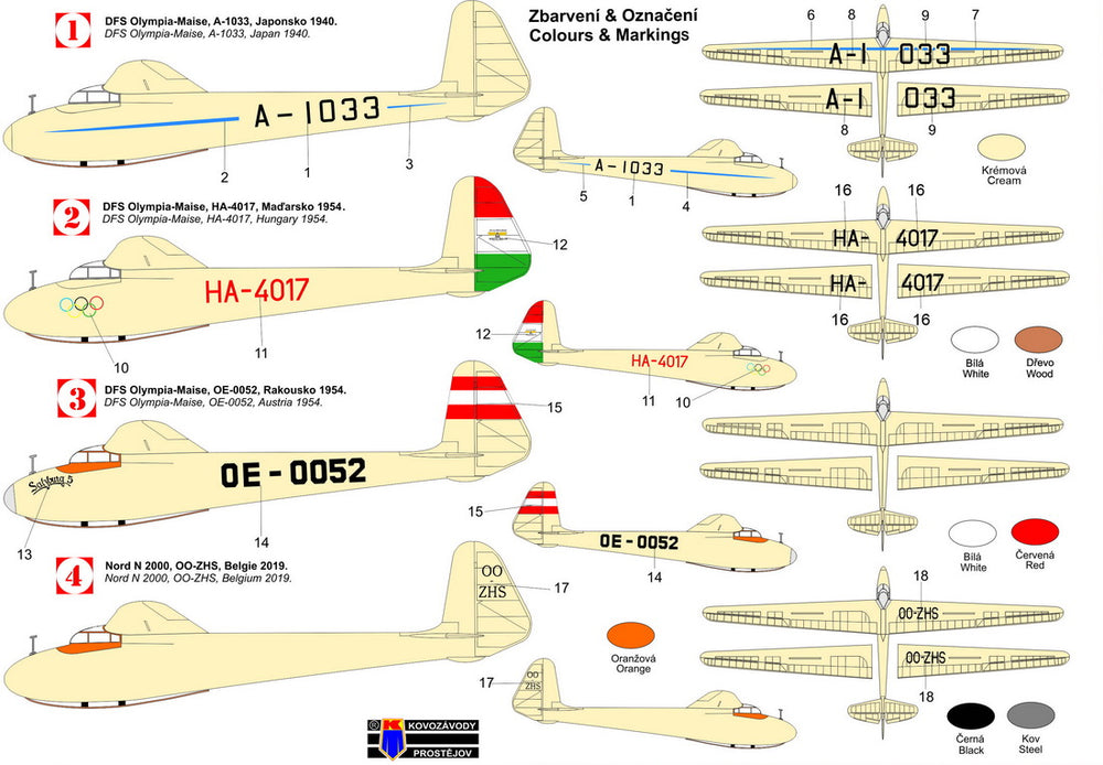 Kovozavody Prostejov KPM72355 1:72 DFS Olympia 'Silence in the sky'