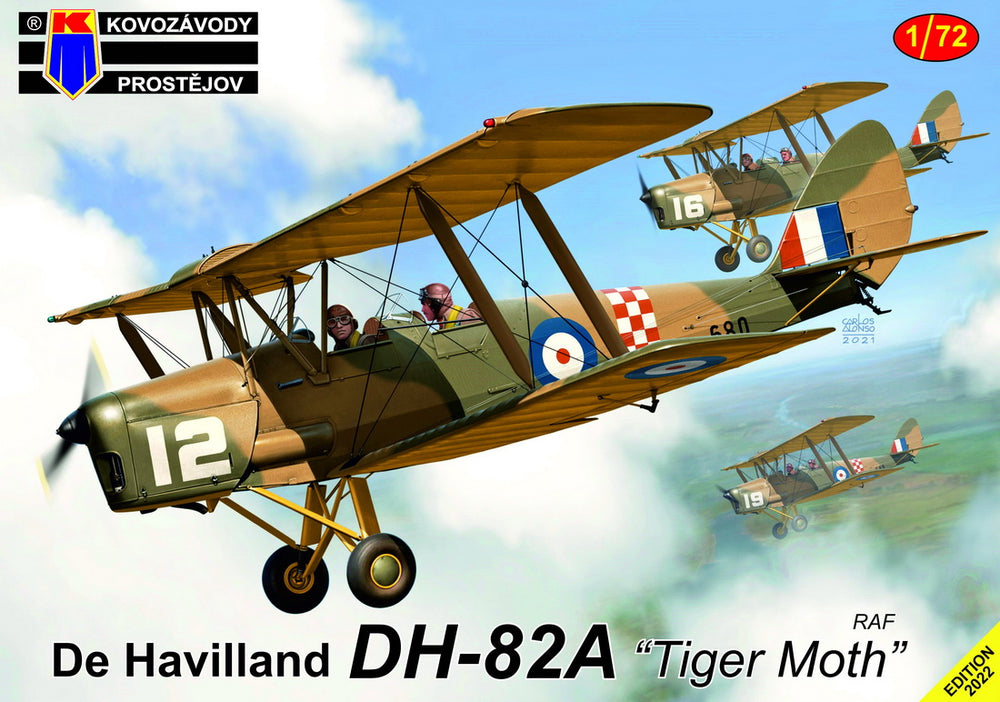 Kovozavody Prostejov KPM72363 1:72 de Havilland DH-82A Tiger Moth 'RAF'