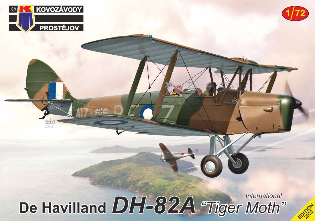 Kovozavody Prostejov KPM72364 1:72 de Havilland DH-82A Tiger Moth International