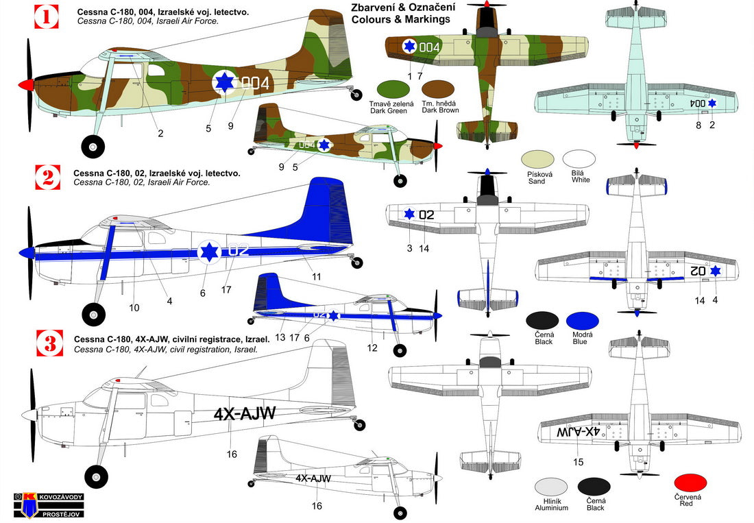 Kovozavody Prostejov KPM72369 1:72 Cessna C-180