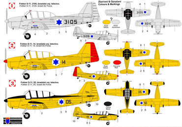 Kovozavody Prostejov KPM72372 1:72 Fokker S-11 'Israel'
