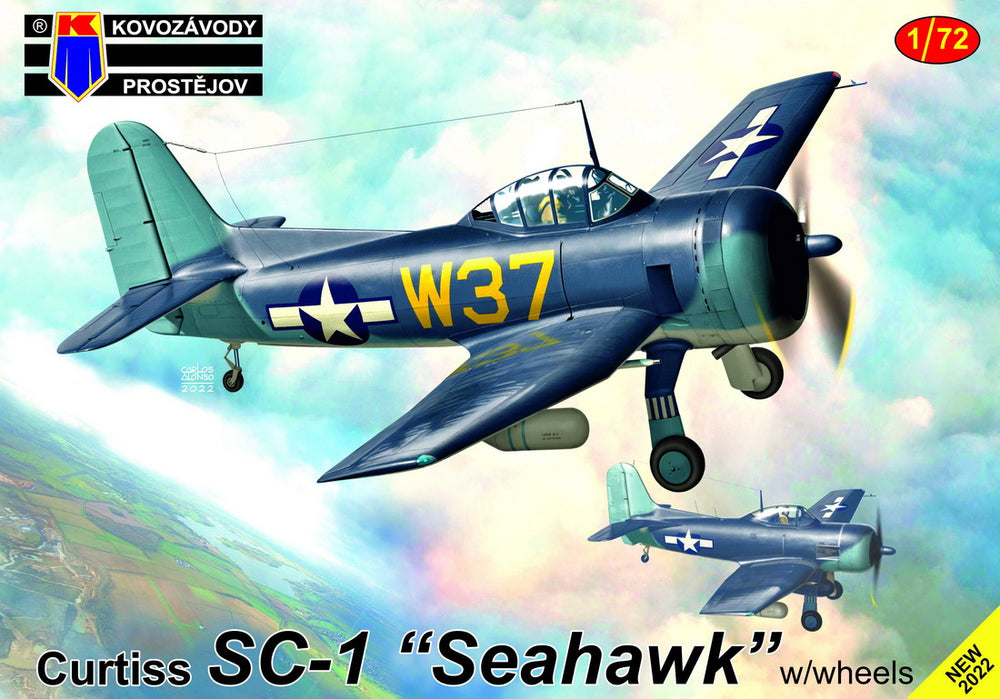 Kovozavody Prostejov KPM72376 1:72 Curtiss SC-1 Seahawk with wheels