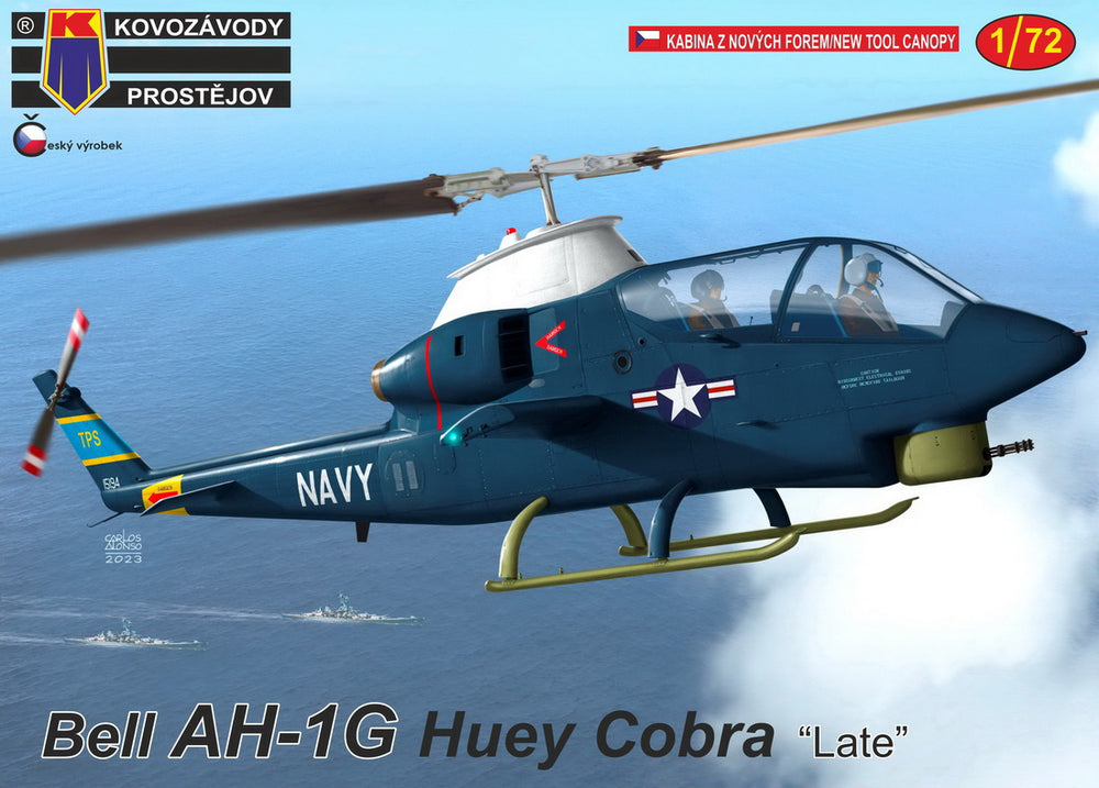 KP KPM72378 Bell AH-1G Huey Cobra Late Re-Box New Canopy 1:72