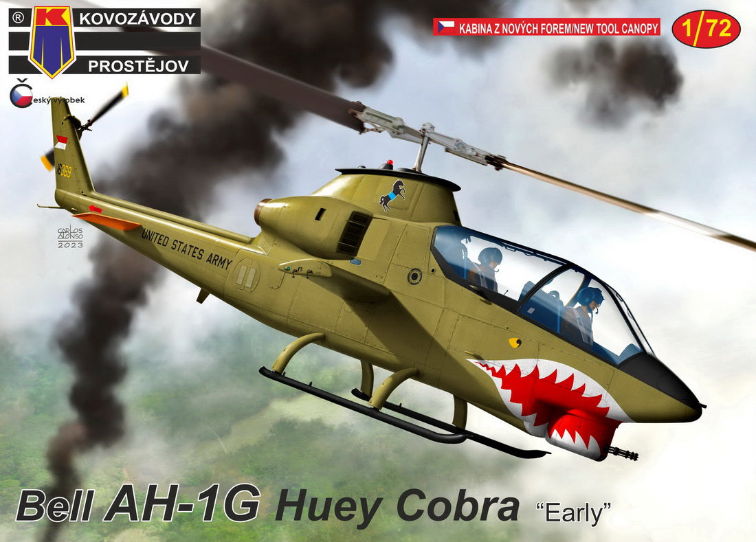 KP KPM72379 Bell AH-1G Huey Cobra Early Re-Box New Canopy 1:72