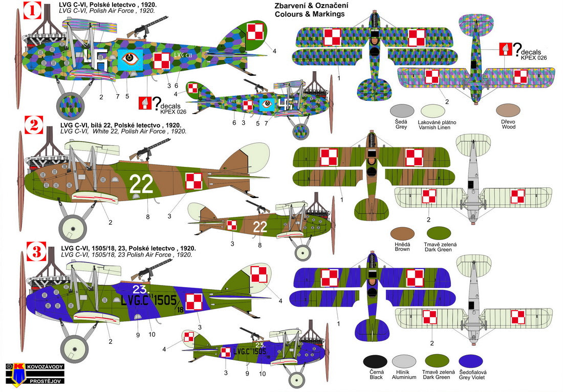 Kovozavody Prostejov KPM72400 1:72 LVG C.VI In Polish Service re-box, new decals